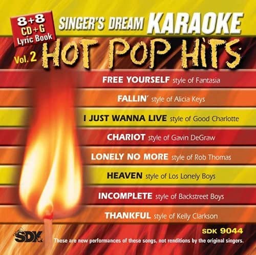 Singer's Dream Karaoke: Hot Pop Hits Volume 2 (Karaoke CDG / CD+G) [Audio CD] In The Style Of: Fantasia/ Alicia Keys/ Good Charlotte/ Gavin DeGraw/ Rob Thomas/ Los Lonely Boys/ Backstreet Boys/ Kelly Clarkson (Karaoke CDG / CD+G)