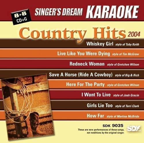 Singer's Dream Karaoke: Country Hits 2004 (Karaoke CDG / CD+G) [Audio CD] In The Style Of: Toby Keith/ Tim McGraw/ Gretchen Wilson/ Big & Rich/ Josh Gracin/ Terri Clark/ Martina McBride (Karaoke CDG / CD+G)