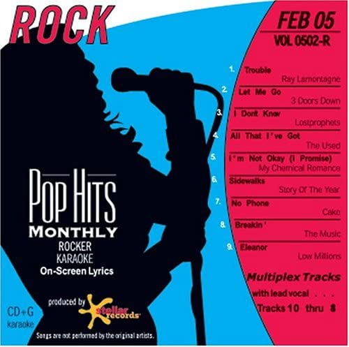 POP HITS MONTHLY - ROCK FEB 2005 (VOL 0502-R) CD+G [Audio CD] A Made Famous by: