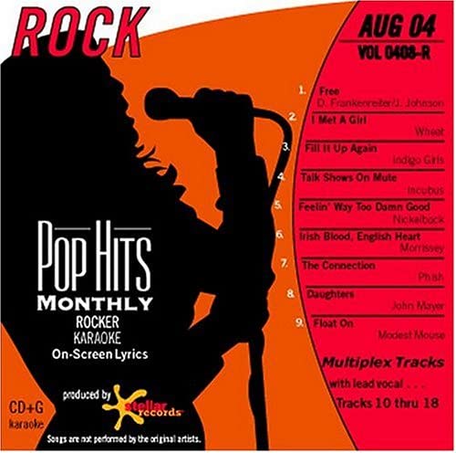 POP HITS MONTHLY - ROCK AUG.04 - VOL.0408-R (CD+G) [Audio CD] Version made popular by: D. Frankenreiter/ Johnson/ Indigo Girls/ Morrissey/ Phish/ John Mayer/