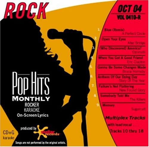 POP HITS MONTHLY - ROCK OCTOBER 2004 (VOL 0410-R) CD+G [Audio CD] A Made Famous By: A Perfect Circle/ Alter Bridge/ Ozomatti/ Eric Clapton/ Bruce Hornsby/ Story of the Year/ New Found Glory/ The Killers/ Sugarcult