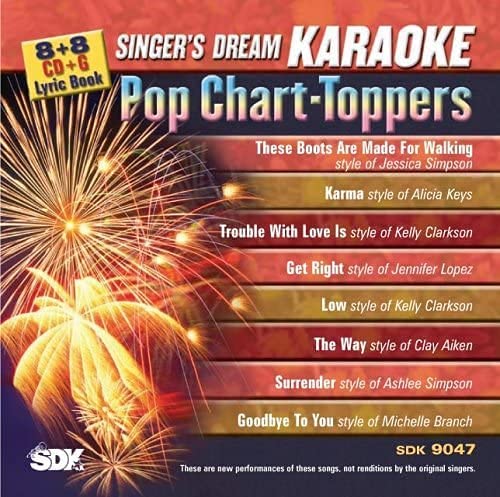 Singer's Dream Karaoke: Pop Chart-Toppers (Karaoke CDG / CD+G) [Audio CD] In The Style Of: Jessica Simpson/ Alicia Keys/ Kelly Clarkson/ Jennifer Lopez/ Clay Aiken/ Ashlee Simpson/ Michelle Branch (Karaoke CDG / CD+G)