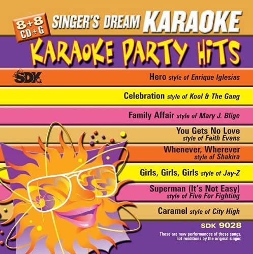 Singer's Dream Karaoke: Karaoke Party Hits (Karaoke CDG / CD+G) [Audio CD] In The Style Of Enrique Iglesias/ Kool And The Gang/ Mary J. Blige/ Faith Evans/ Shakira/ Jay-Z/ Five For Fighting/ City High (Karaoke CDG / CD+G)