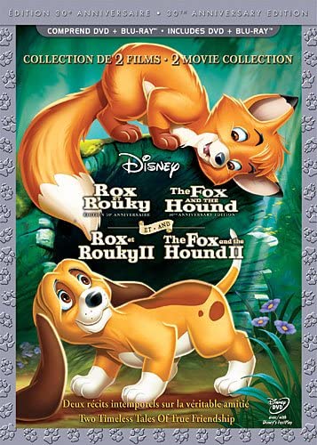 Rox et Rouky: Edition 30e Anniversaire / Rock et Rouky II // The Fox and the Hound: 30th Anniversary / The Fox and the Hound II (Bilingue Blu-ray Combo Pack) [Blu-ray + 2-Disc DVD] (Version française) [Blu-ray]