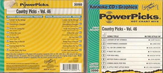 POWER PICKS HOT CHART HITS - COUNTRY VOL. 46 (karaoke CD+G) [Audio CD] Version Made Popular By: Clint Black/ Lonestar/ Alan Jackson/ Ty Herndon/ Aaron Tippin/ John Berry/ Keith Harling/ Lee Ann Womack/ And More