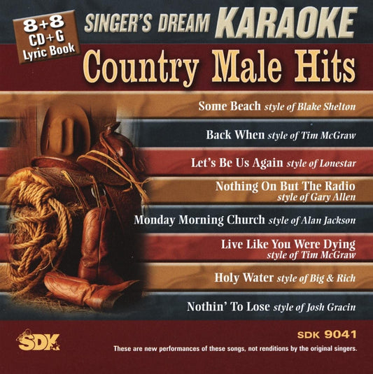 Singer's Dream Karaoke: Country Male Hits (Karaoke CDG / CD+G) [Audio CD] In The Style Of: