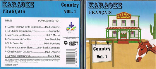 Karaoke Country Francais Vol. 1 [Audio CD] Varies Karaoke