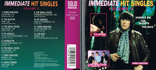 Immediate Hit Singles / Volume 2 [Audio CD] Chris Farlowe/ The McCoys/ The Small Faces/ P.P. Arnold/ Humble Pie/ Amen Corner/ The Nice