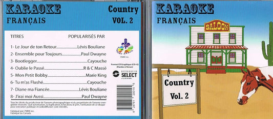 Karaoke Country Francais Vol. 2 [Audio CD] Varies Karaoke