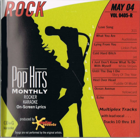 POP HITS MONTHLY - ROCK MAY 2004 (VOL 0405-R) CD+G [Audio CD] A Made Famous by: 311/ Audioslave/ Linkin Park/ Jet/ White Stripes/ Story of the Year/ Puddle of Mudd/ Yellowcard/ Trapt/