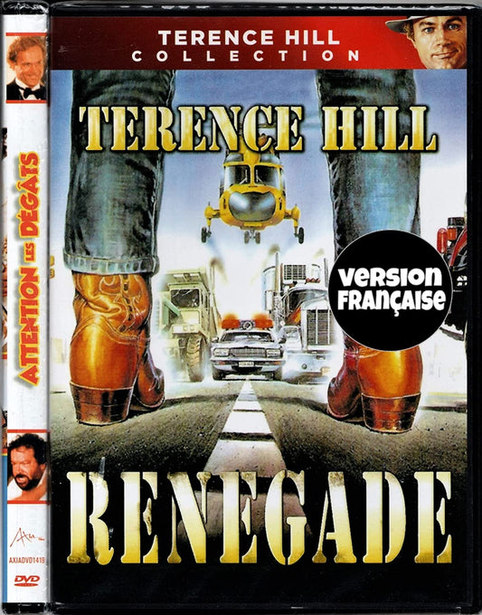Terence Hill Collection: Attention les Dégâts (1984) / Renegade (1987) 2 Films (French ONLY Version - NO English Options) Widescreen (Cover French) Régie au Québec [DVD]