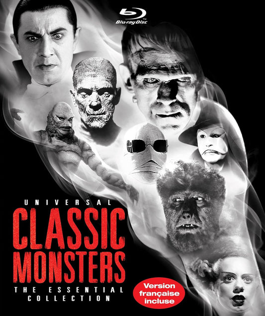Universal Classic Monsters: The Essential Collection / USED, 8 DVD Discs are LIKE NEW  [Blu-ray] (Bilingual)