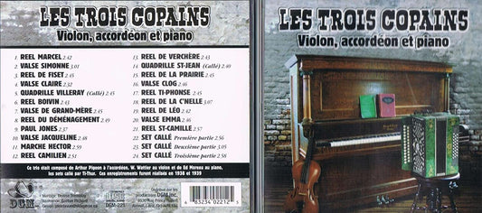 Violon/ Accordéon et Piano [Audio CD] Les Trois Copains avec Arthur Pigeon/ W. Wattier et Ed Moreau.