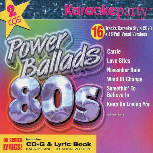 1980s: Power Ballads Of The 80 [Audio CD] Karaoke