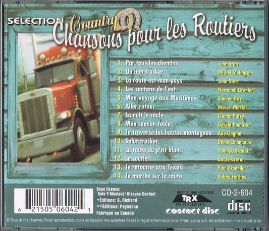 Chansons Pour Les Routiers - Selection Country/ 14 succes [Audio CD] Artistes Variés
