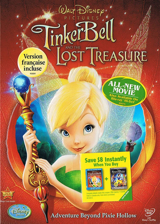 Tinker Bell and the Lost Treasure (Widescreen / Languages: English/ French & Spanish) [DVD]