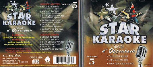 Star Karaoke Vol. 5 - Succes d'Offenbach [Audio CD] Star Karaoke A La Maniere d'Offenbach