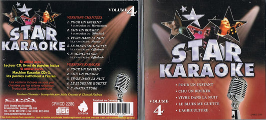 Star Karaoke Vol. 4 (Francais) [Audio CD] Star Karaoke a la maniere de Harmonium...Offenbach...Nuance...