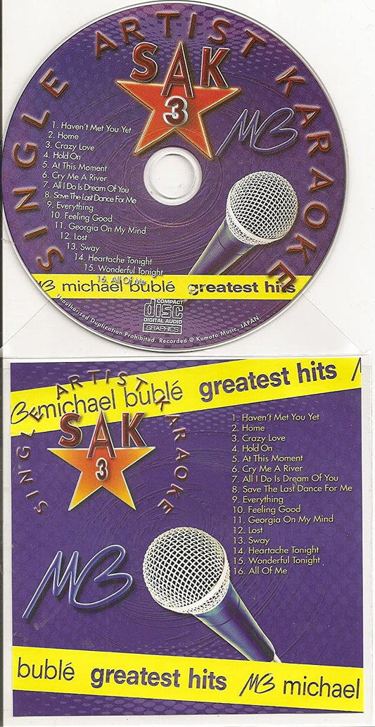 Single Artist Karaoke - Michael Buble/ Greatest Hits (CD+G) [Audio CD] Karaoke In The Style Of Michael Buble (CD+G)