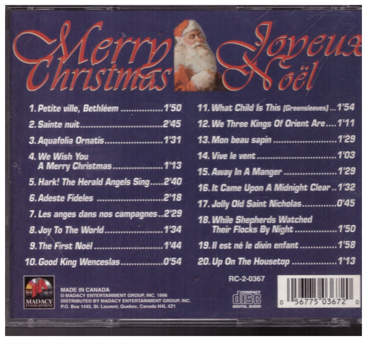 Merry Xmas: Joyeux Noel [Audio CD] Various Artists