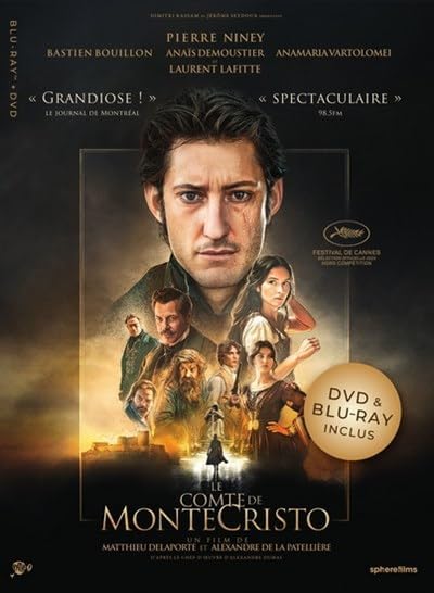 Le Comte de Monte-Cristo (Blu-ray/DVD Combo) (Version Francaise Seulement) Pierre Niney [Blu-ray]