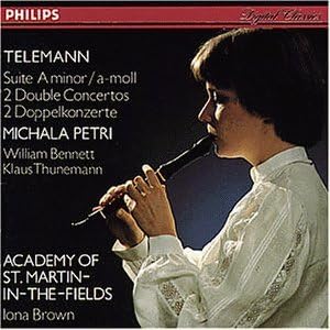 Telemann: Suite in a Minor, Et [Audio CD] Brown, Iona; Academy of st. Martin in Pe Fields; P