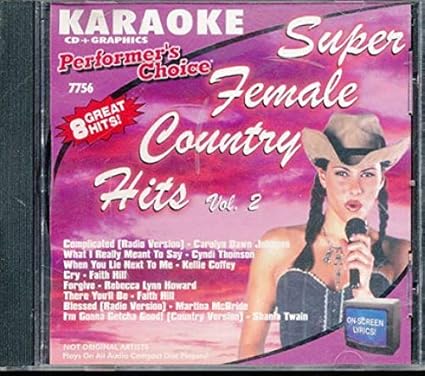 Super Female Country Vol 2 [Audio CD] CDG Karaoke