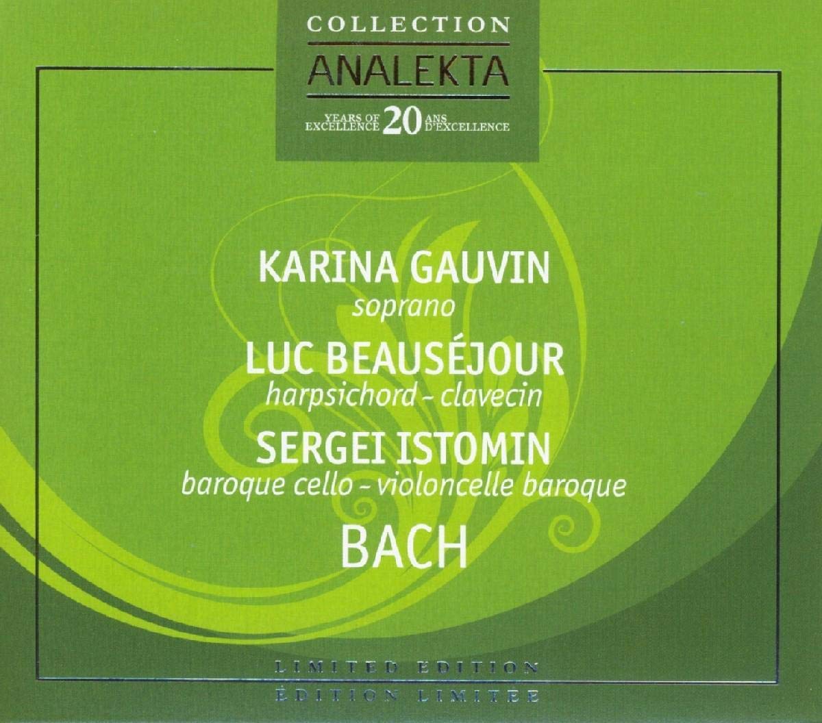 Bach [Audio CD] Gauvin; Beausejour and bach