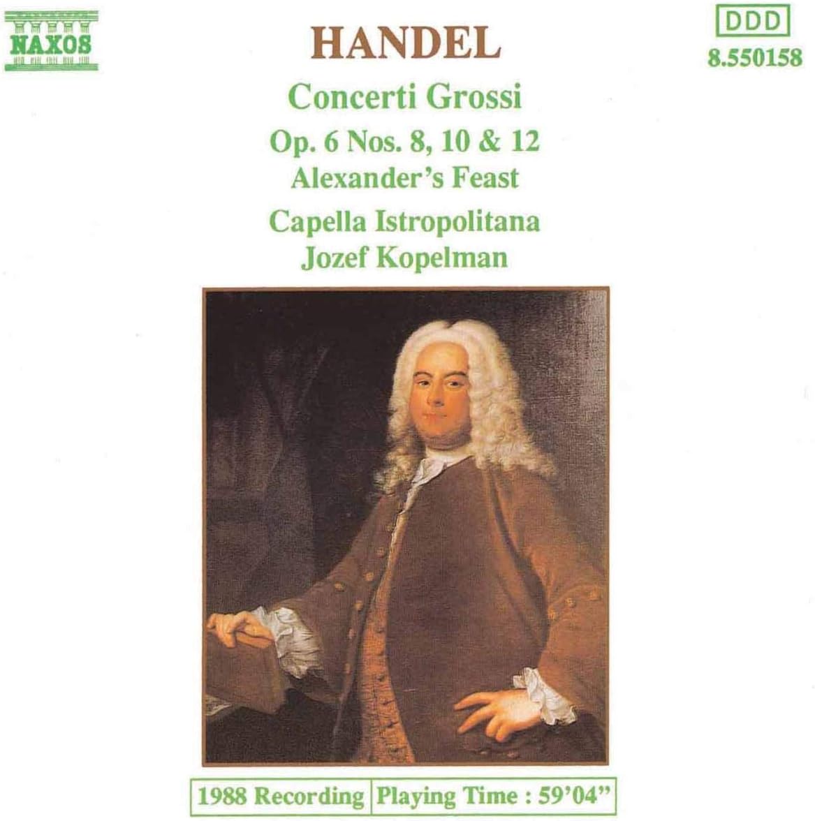 Conc. Grossi Op.6:8, 10, [Audio CD] HAENDEL,G. F.