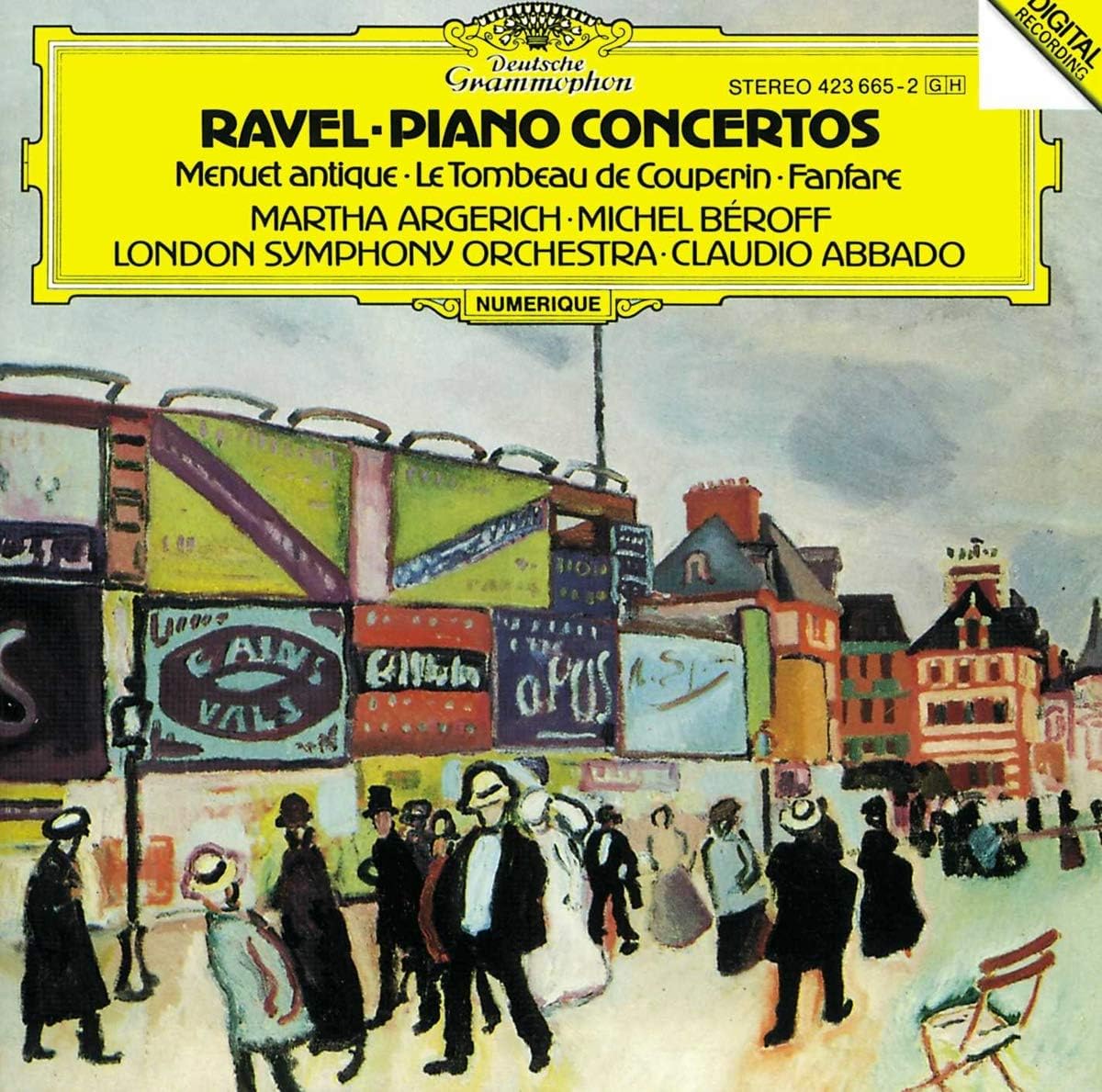 Ravel: Piano Concertos; Menuet Antique; Le Tombeau de Couperin; Fanfare [Audio CD] Argerich/Abbado/London Symphony Orchestra