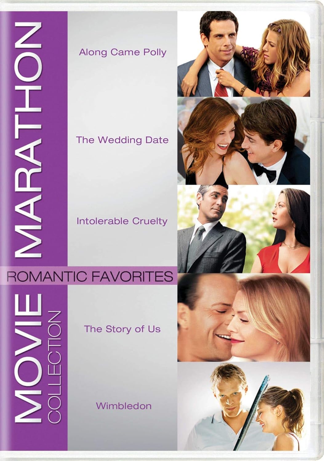 Movie Marathon Collection: Romantic Favorites (Along Came Polly/The Wedding Date/Intolerable Cruelty/The Story of Us/Wimbledon) [DVD]