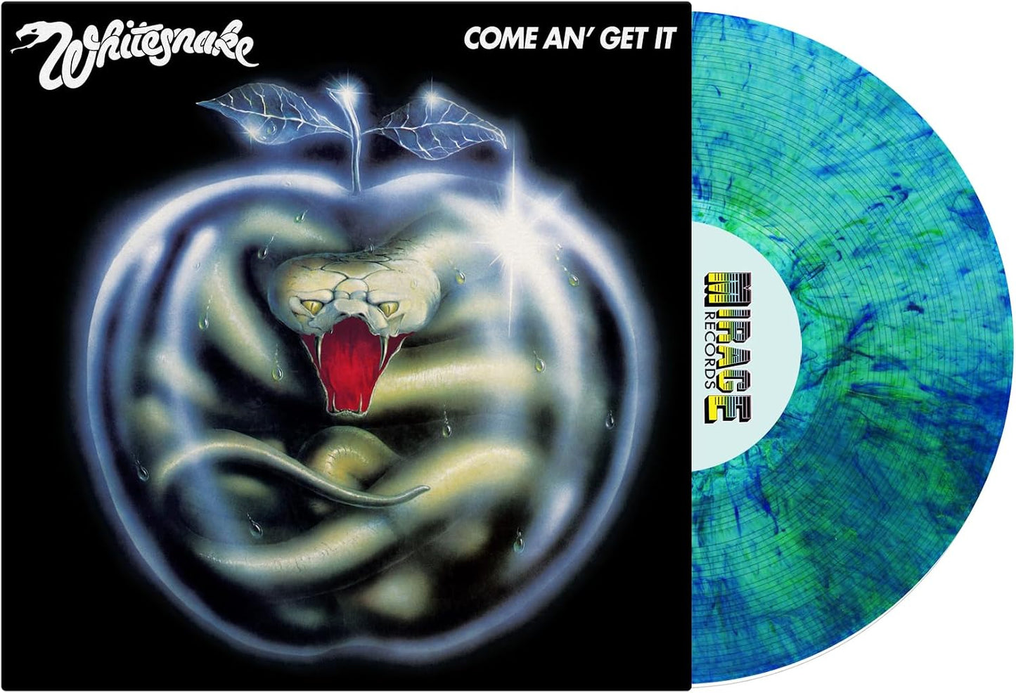 Come An Get It [180-Gram Clear With Metallic Blue & Green Swirl Colored Vinyl] [Vinyl] Whitesnake