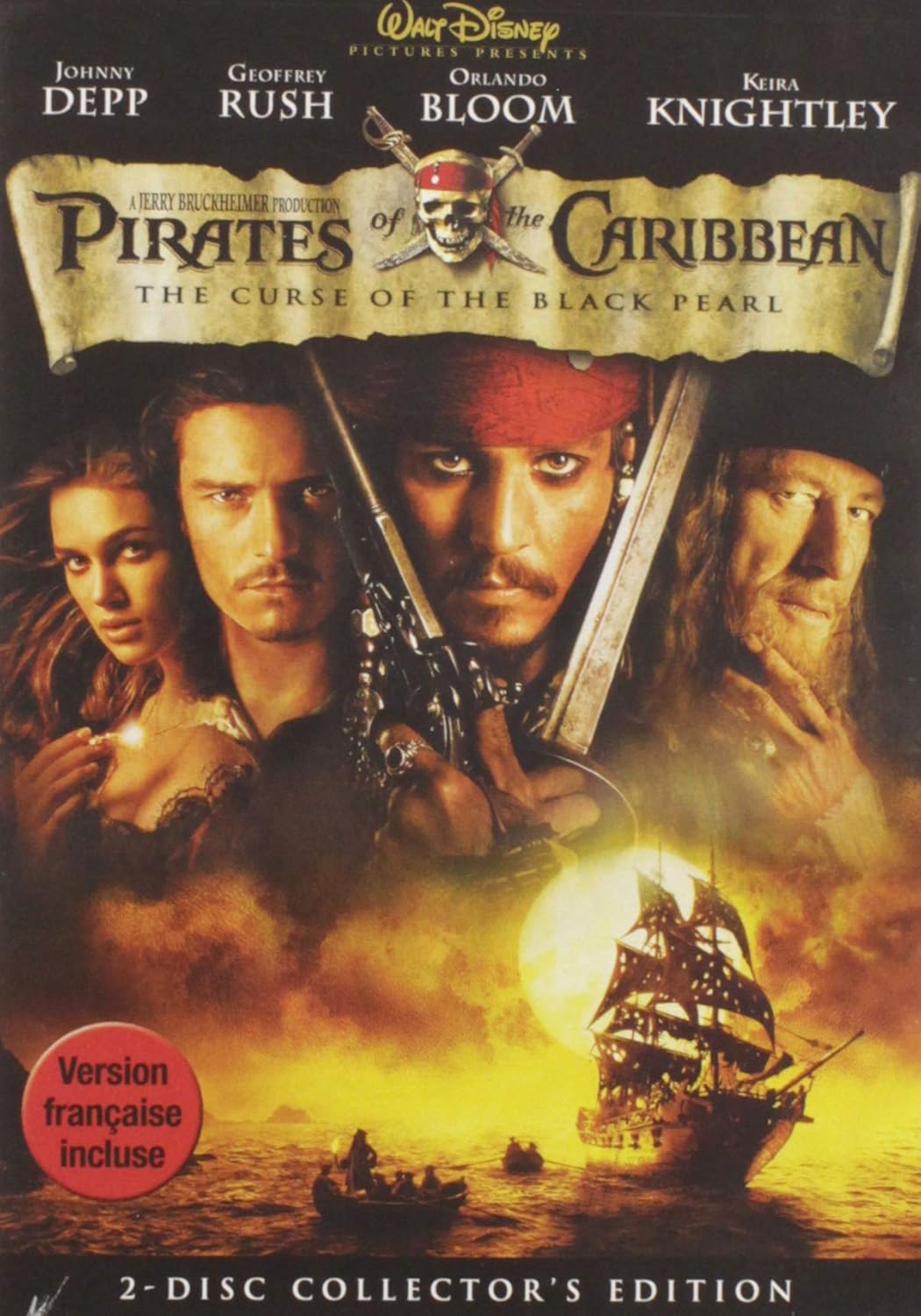 Pirates of the Caribbean: The Curse of the Black Pearl (2-Disc Collector's Edition) (Bilingual) [DVD]