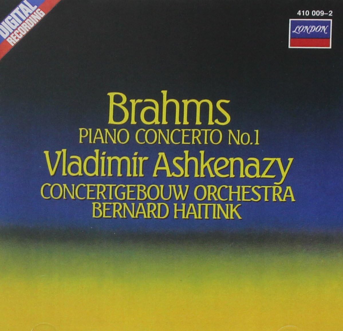 Brahms: Piano Concerto No 1; a [Audio CD] Brahms; Ashkenazy; Haitink; Cgb and Vladimir Ashkenazy