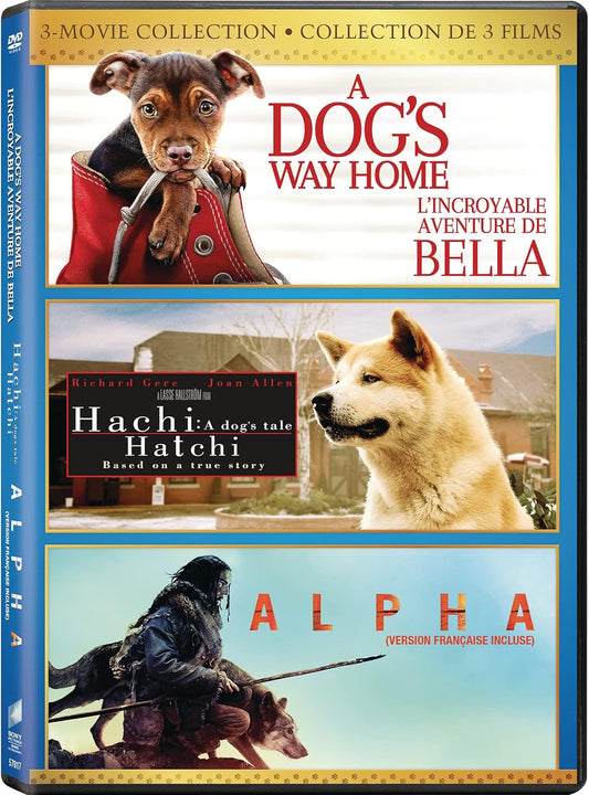 Alpha / Dog's Way Home, A / Hachi: A Dog's Tale - Set (Bilingual) [DVD]