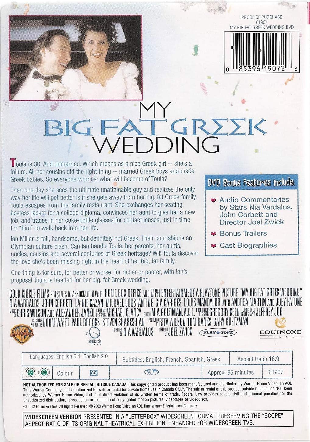 My Big Fat Greek Wedding (Widescreen) [DVD]