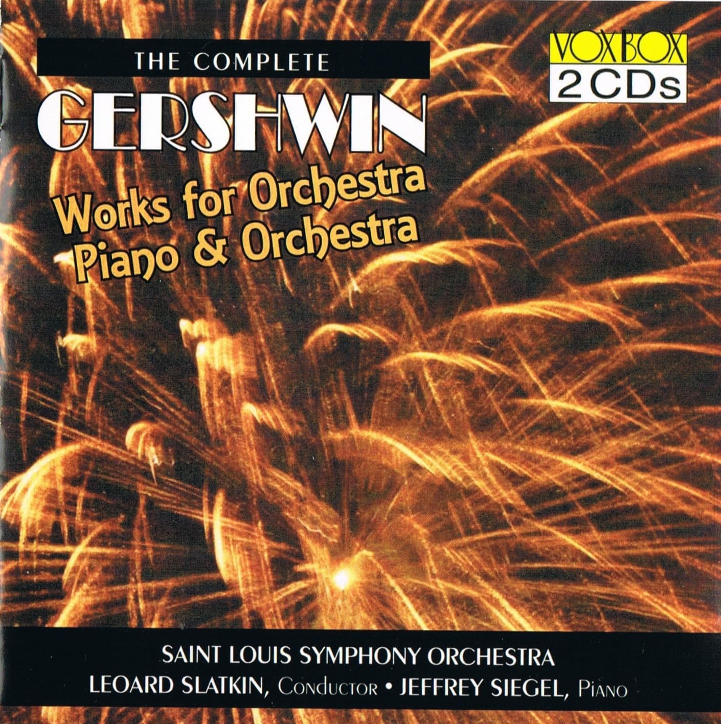 The Complete Gershwin, Works for Orchestra + Piano & Orchestra [Audio CD] Saint Louis Symphony Orchestra
