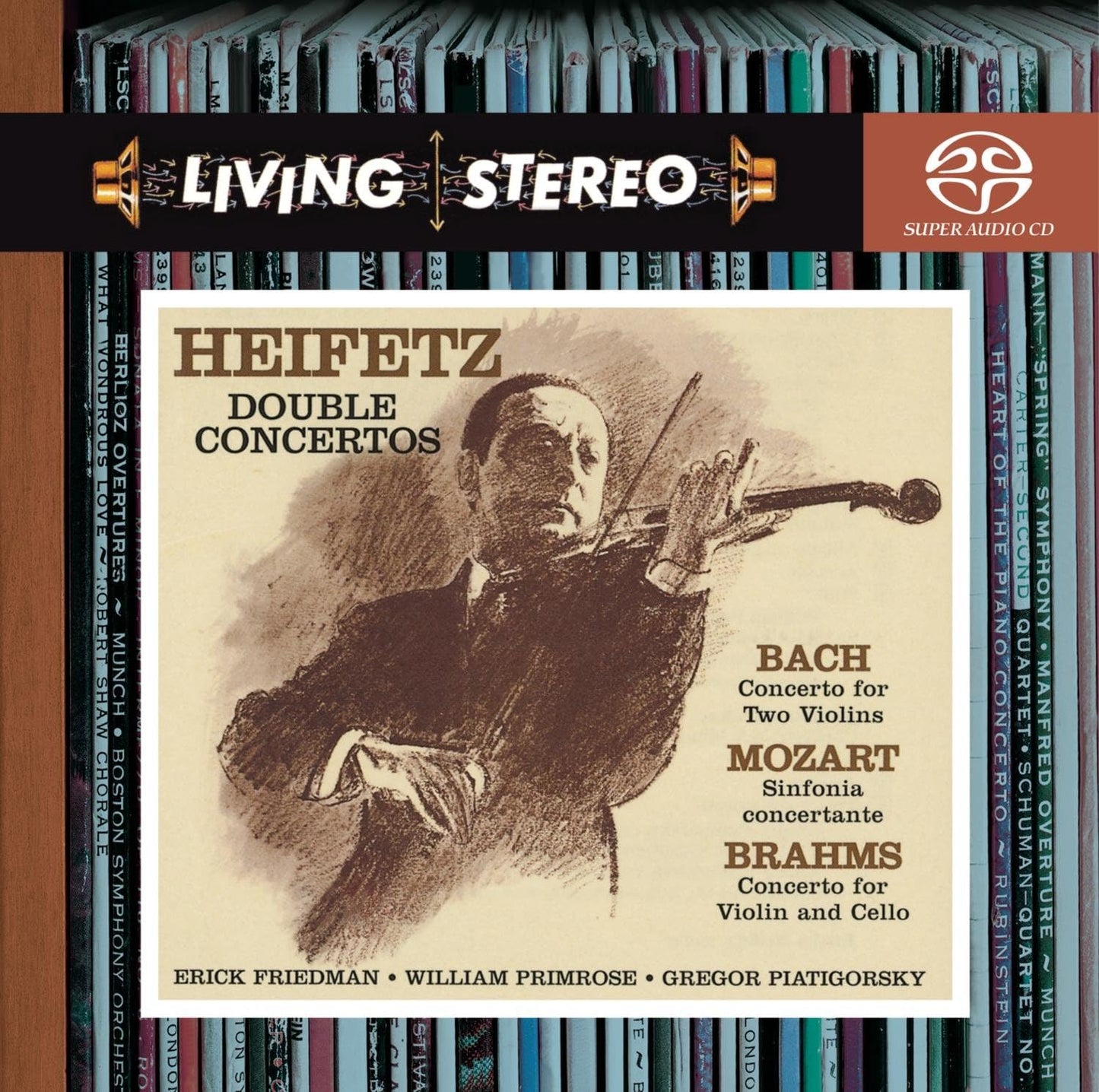 Double Concertos [Audio CD] Jascha Heifetz and Bach; Mozart;Brahms