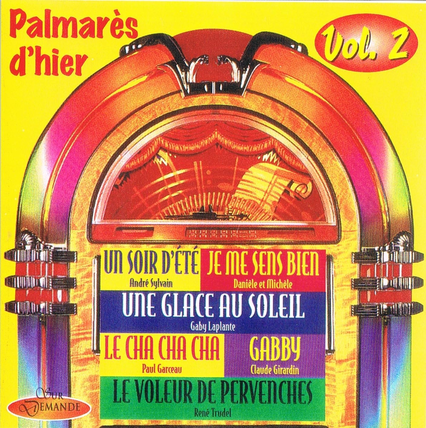 Palmarès D'hier - Vol. 2 [Audio CD] Variés; Baby Laplante, Roger Miron, Claude Valade, Claude Girardin, Yvon Lemire, Yvan Daniel, Lise Duval,; Jacques Michel, Jannine Levesque, Four Pladds, Andre sylvain, Daniele et Michele, and Paul Garceau, René Trudel,