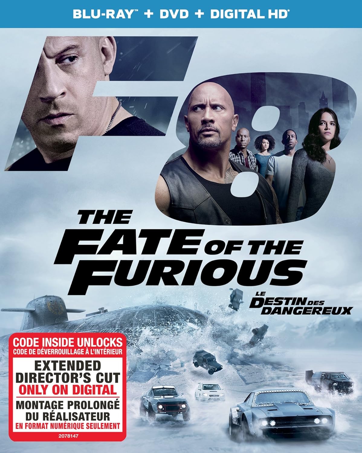 The Fate of the Furious [Blu-ray + DVD + Digital HD] Bilingual