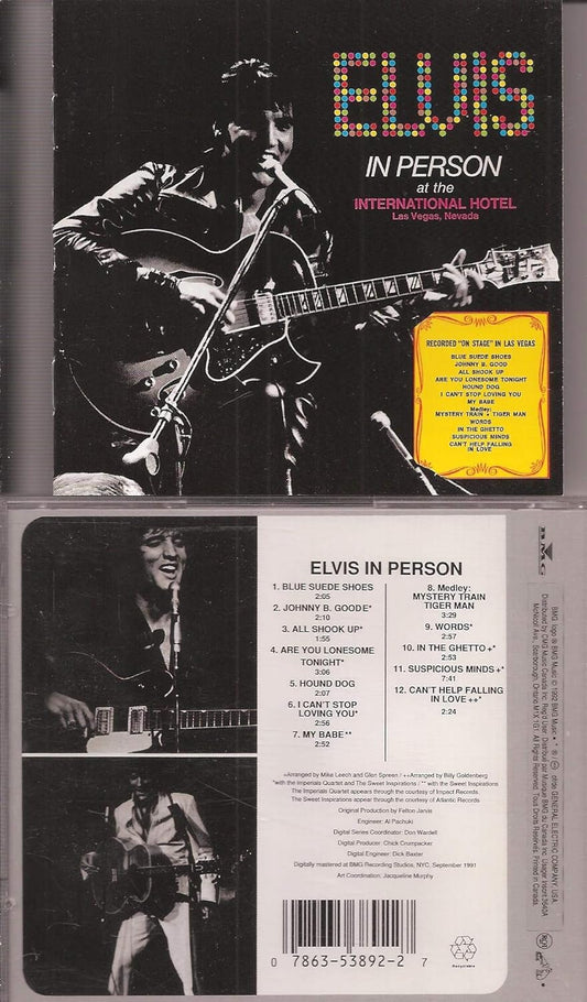 Elvis in Person [Audio CD] Elvis Presley