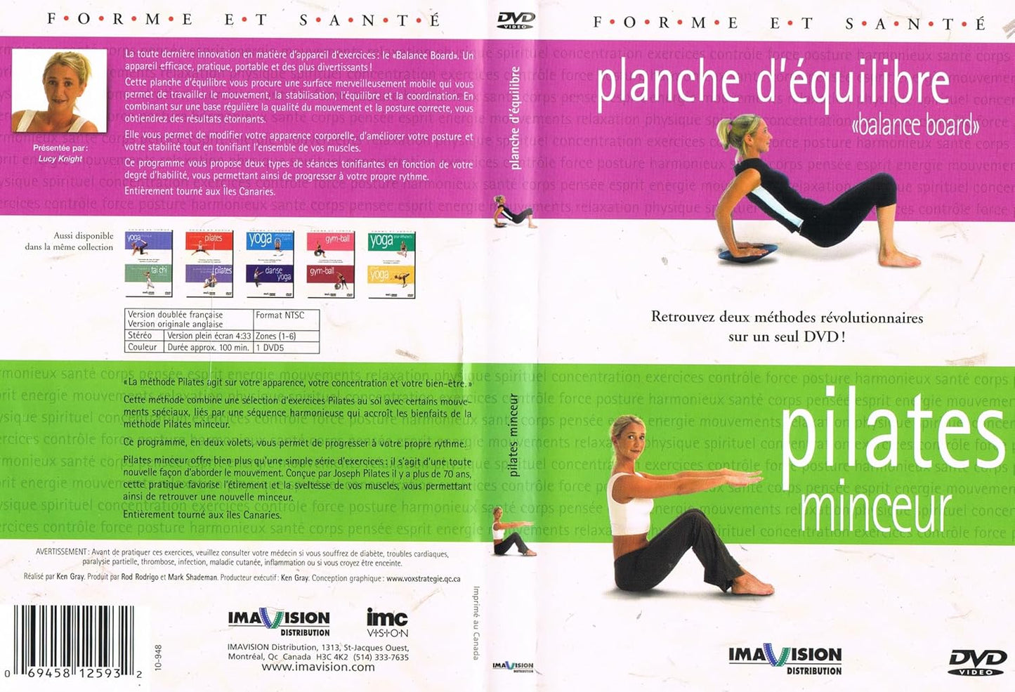 Forme et Santé / Planche D'Équilibre et Pilates Minceur (Francais et Anglais) [DVD]