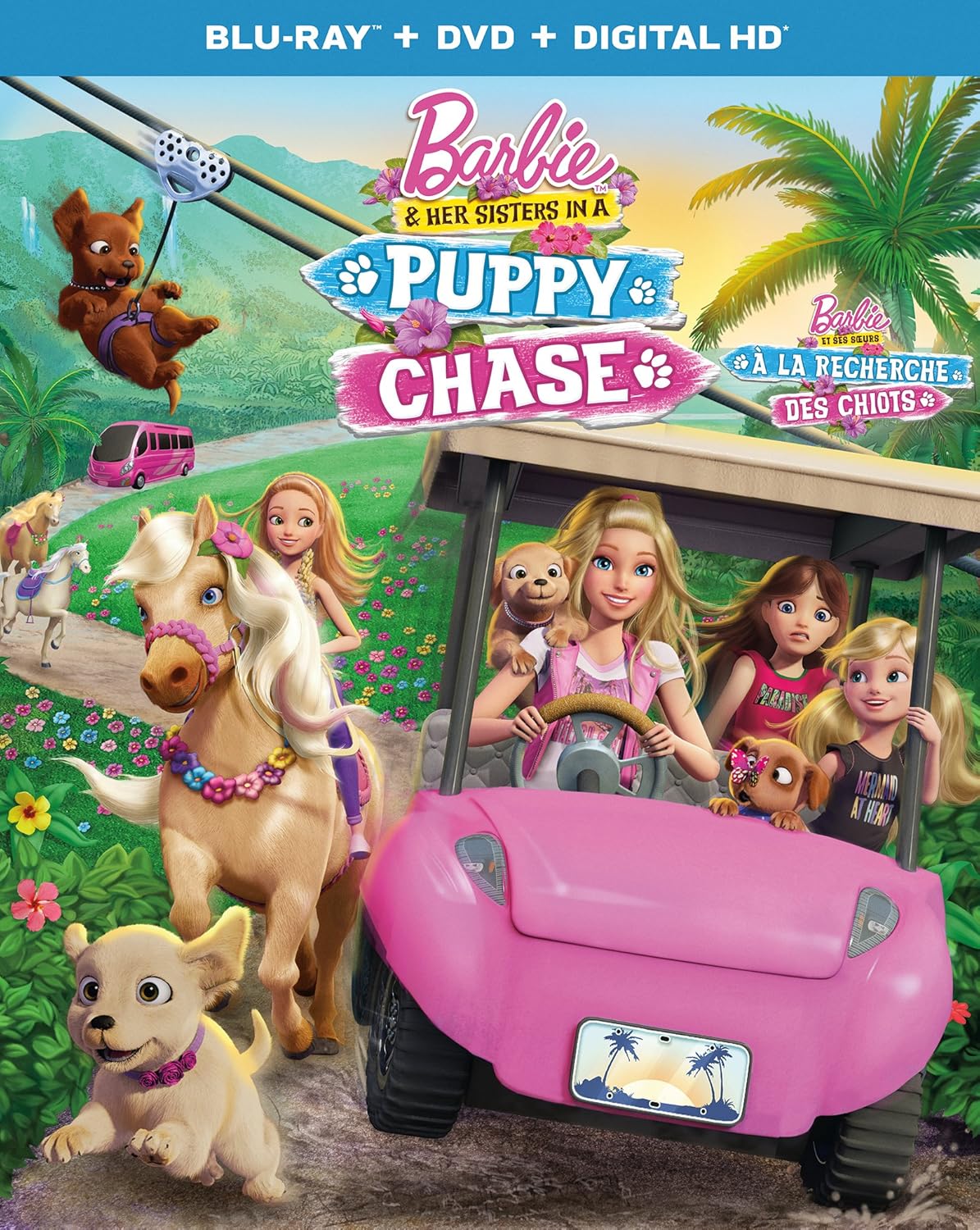 Barbie & Her Sisters in a Puppy Chase [Blu-ray + DVD] (Bilingual)