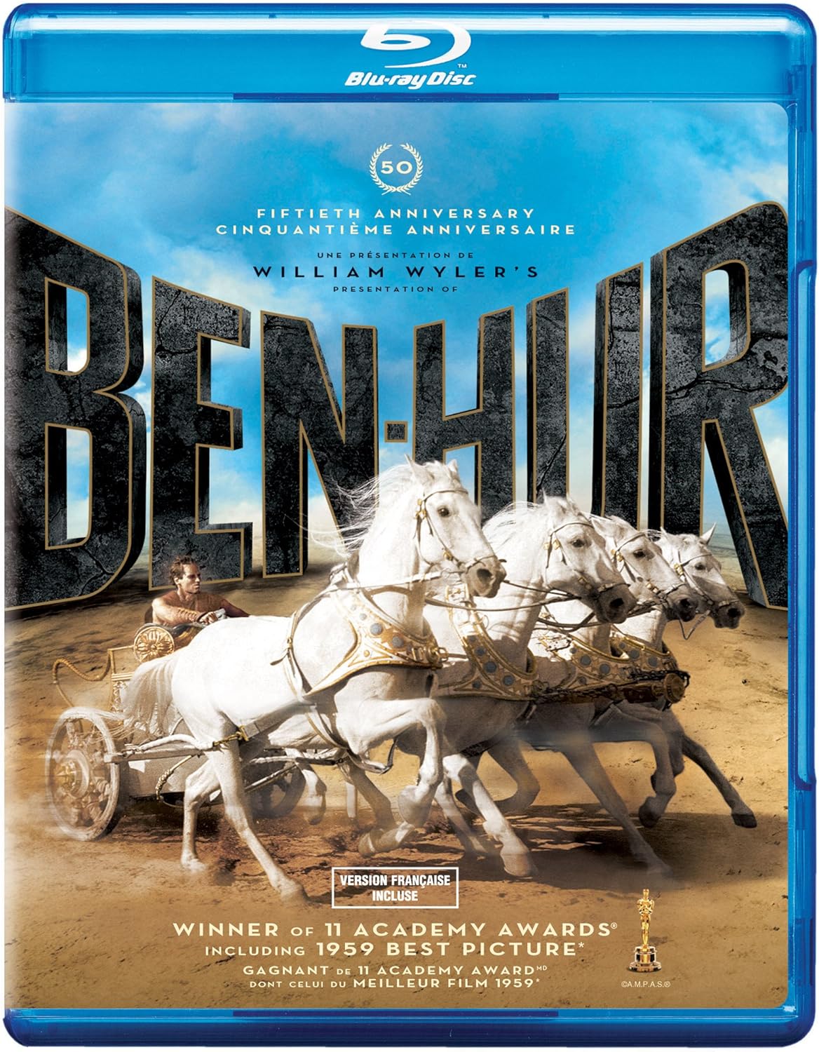 Ben-Hur: 50th Anniversary Edition (BIL/BD) [Blu-ray]