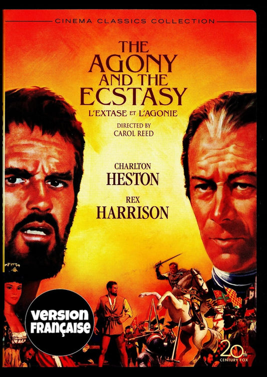 L'Extase et l'Agonie - The Agony and the Ecstasy (English/French) 1965 (Widescreen) Cover Bilingue [DVD]