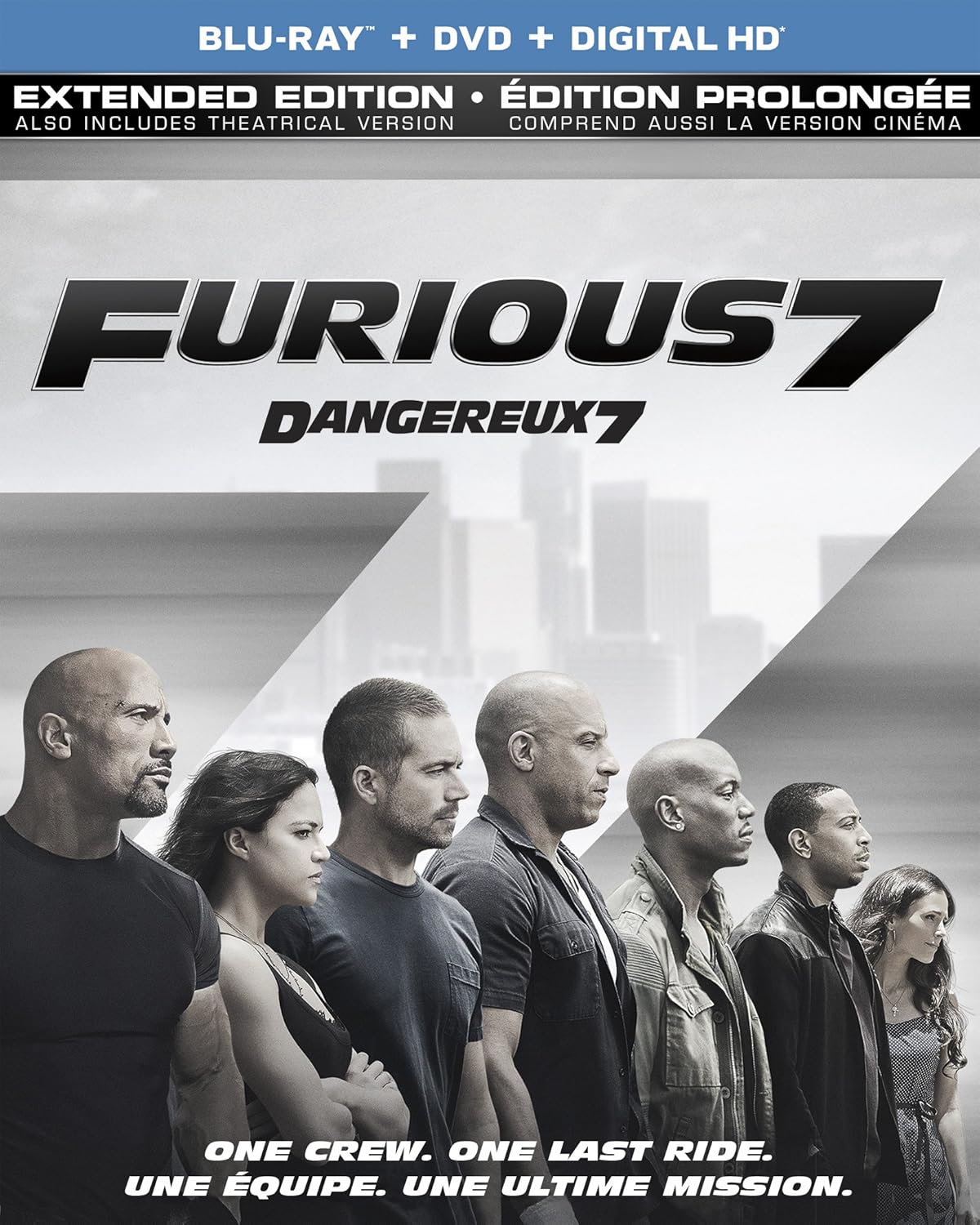 Furious 7 (Extended Edition) [Blu-ray + DVD + Digital HD] (Bilingual)