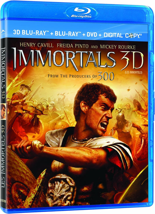 Immortals 3D [Blu-ray 3D + Blu-ray + DVD + Digital Copy] (Bilingual) [Blu-ray]