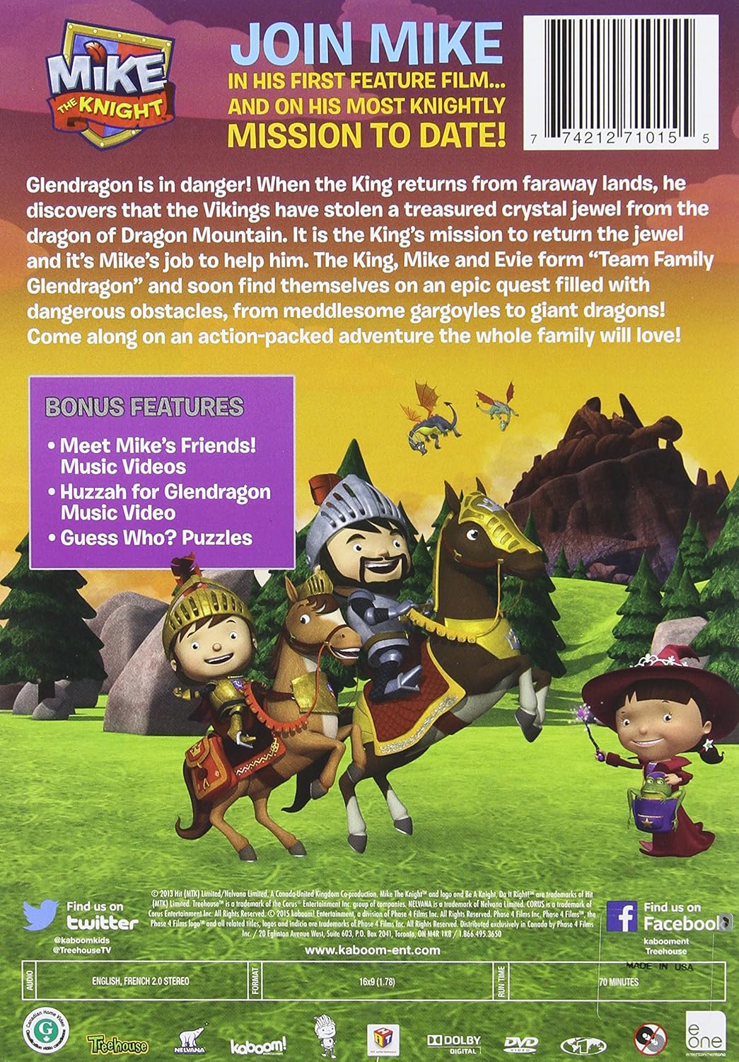Mike the Knight: Journey to Dragon Mountain (Bilingual) [DVD]