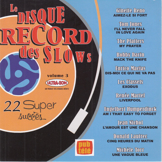 Le Disque Record Des Slows, Volume 3 [Audio CD] Artistes Variés