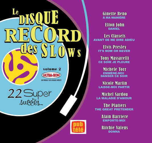 Le Disque Record Des Slows,  Volume 2 [Audio CD] Artistes Variés